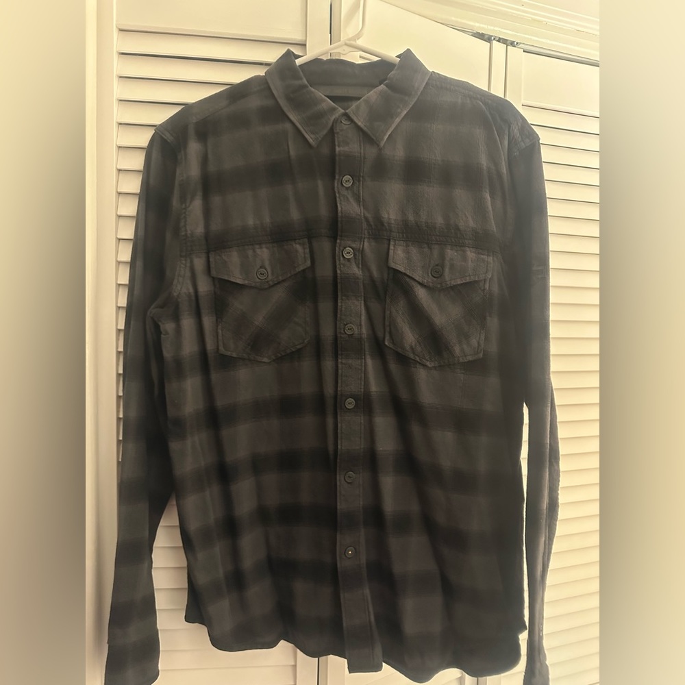 Harley Davidson Motor Clothes Long Sleeved Shirt Slim Large